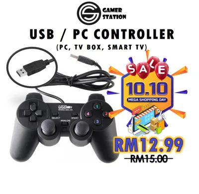 PC USB Controller Joystick Gamepad Wired New For PC TV Box Computer Laptop