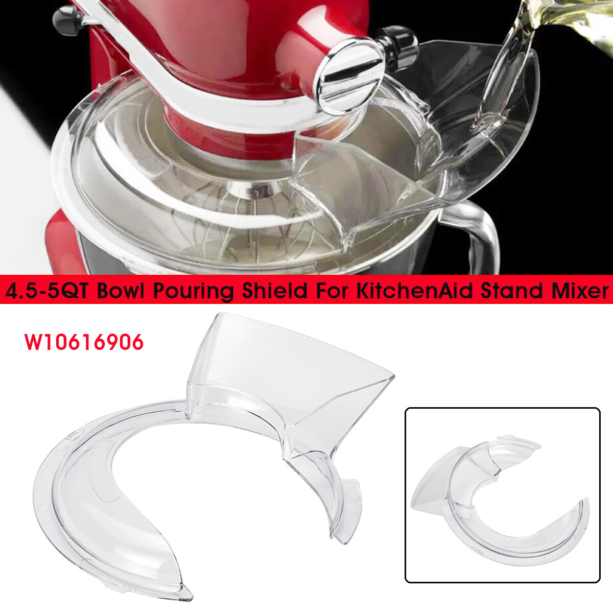 kitchenaid artisan mixer pouring shield