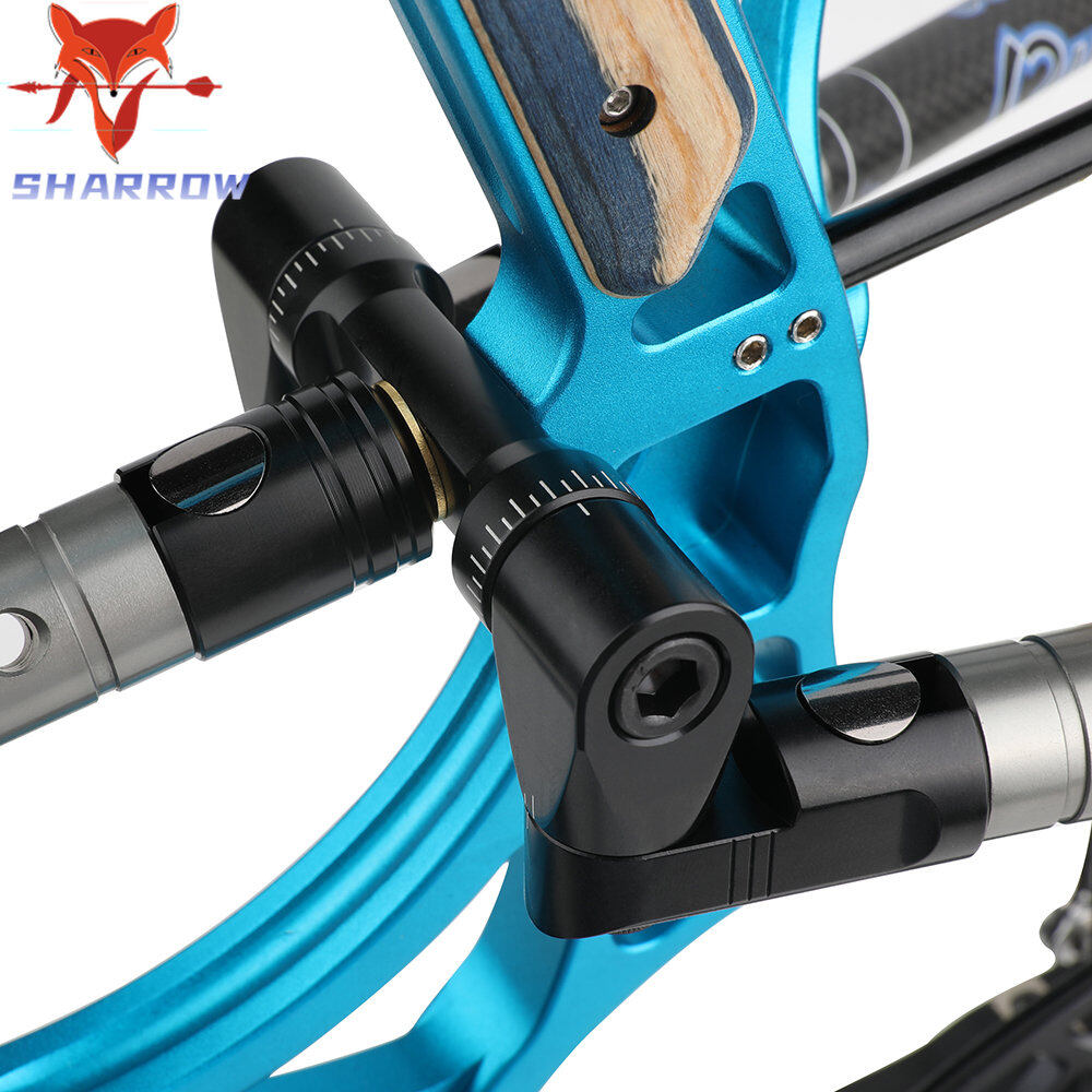 Compound Bow V Bar Balance Rod Stabilizer Precise Angle Adjustable Adapter Shock Absorption