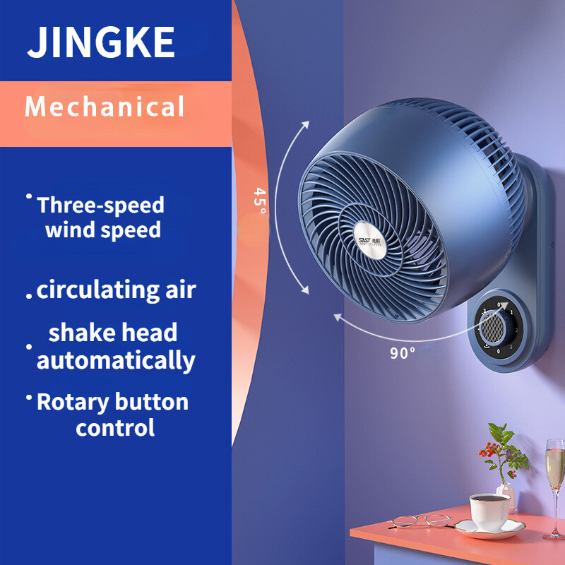 【Two years warranty】JINGKE Wall Fan Air Circulation Fan Table Wall dual