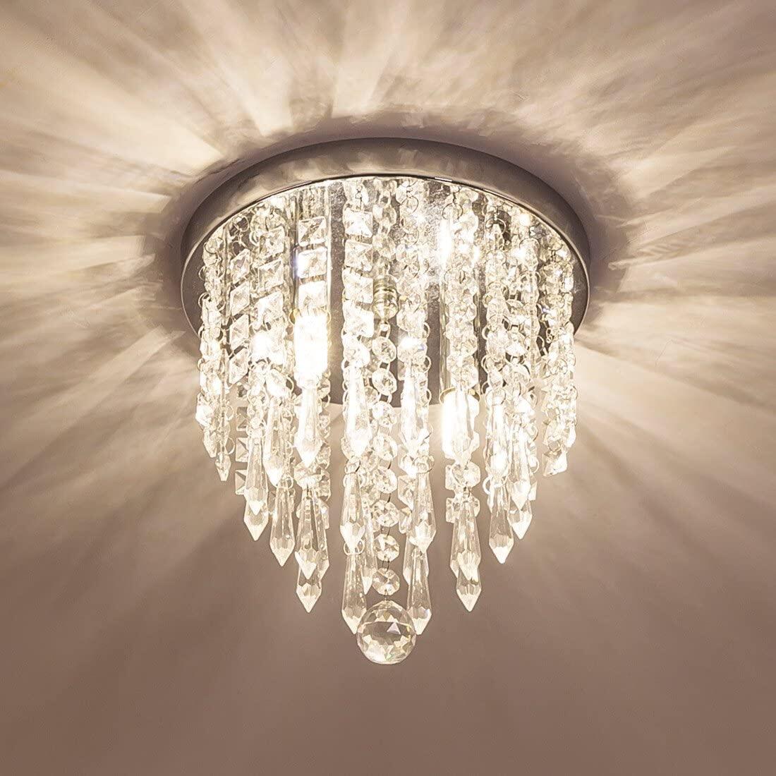 Hot Modern Crystal Chandelier Mini, Small Circle Ceiling Lights