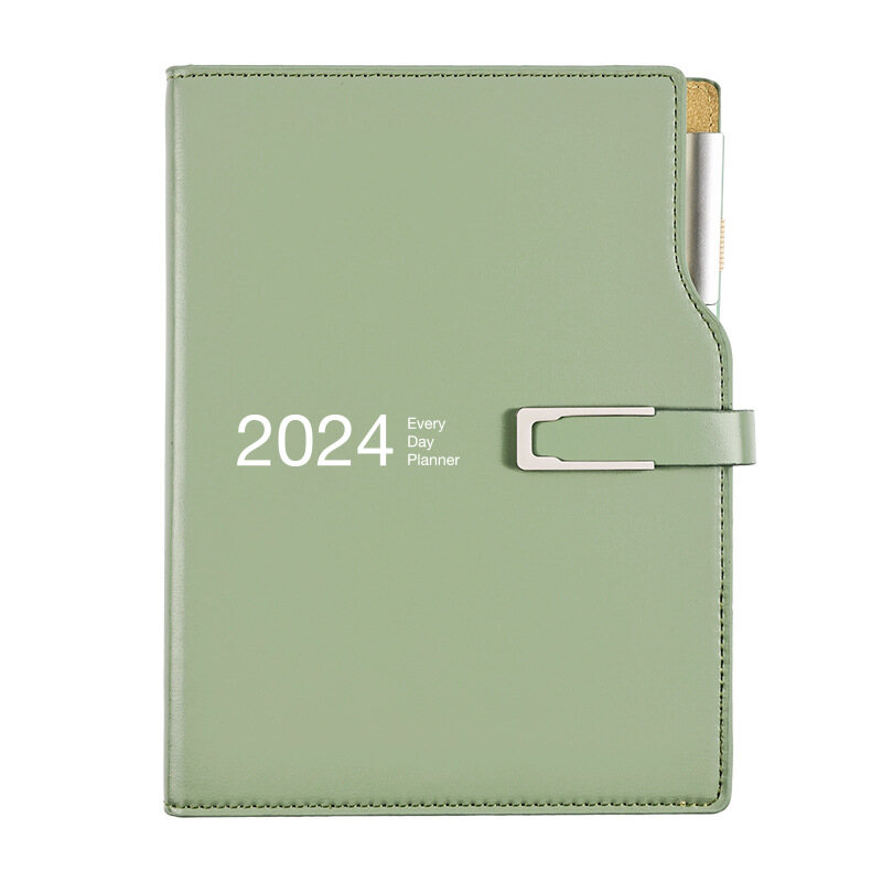 2024 Agenda Organizer Daily Planner Notebook A5/A6 School Sketchbook Note Book Student Journal Diary with pen monthly plan Notepad