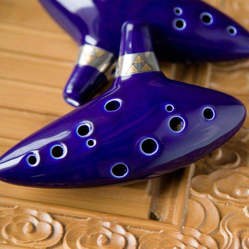 UINN 12 Lỗ Trung Âm C Ocarina với Sách Giáo Khoa, Đỡ, Bảo Vệ Đứng