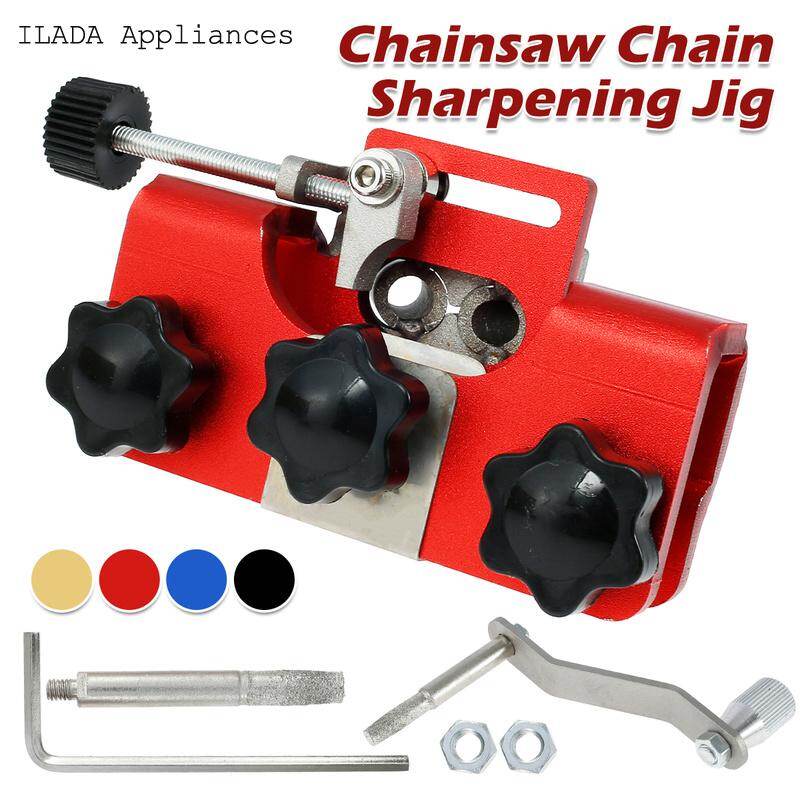 Chainsaw Chain Sharpening Jig Metal Hand-Crank Fast Portable Precision Chainsaw Sharpener Tool Kit Chainsaw Sharpener Portable Chain Saw Sharpener ILADA
