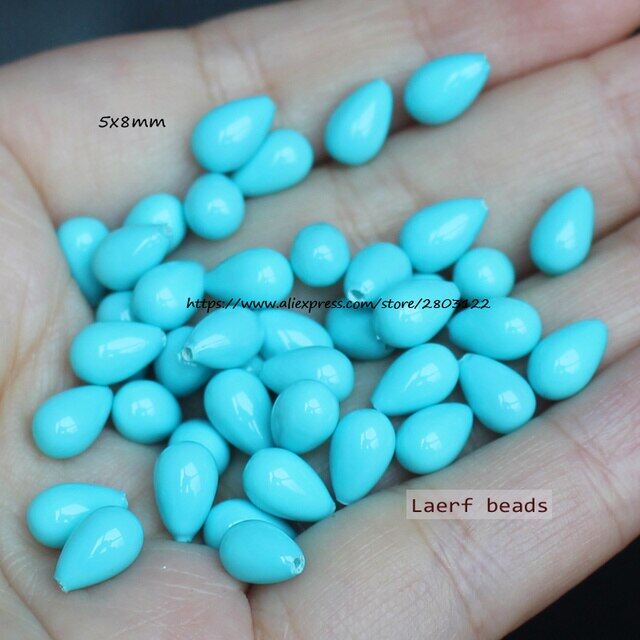 Half Drilled Shell Pearl Drop Shape Beads 5x8mm-16x25mm 2pcs For Diyjewelry Making Mixed For All Items
