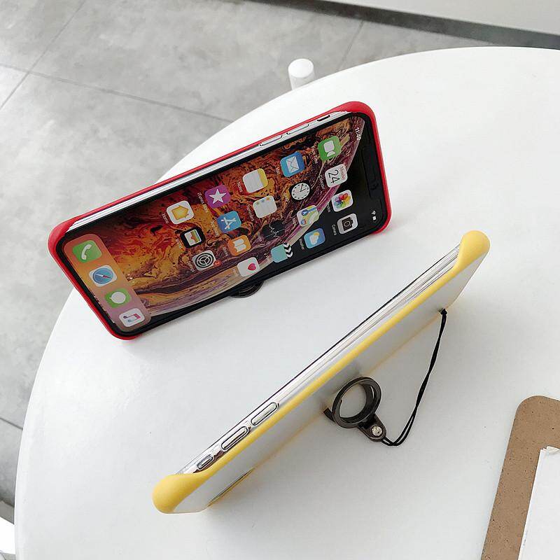 Zeallion, Ốp Lưng Bảo Vệ Điện Thoại Trong Suốt Không Viền Mờ Không Viền Siêu Mỏng Cho Apple iPhone X XS Max XR Với Vòng Tay