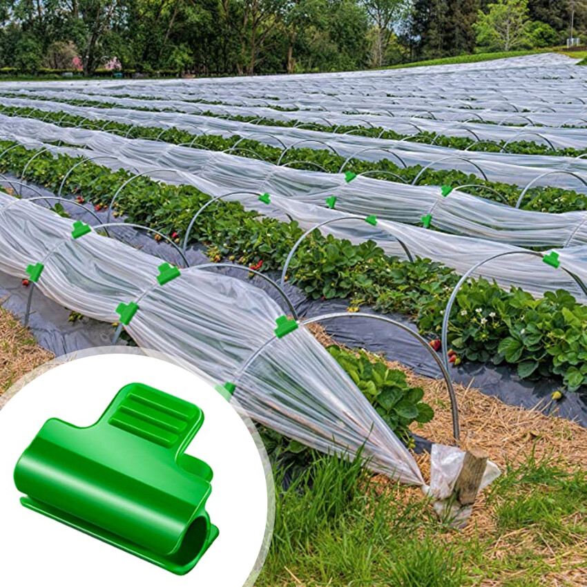40 Pieces Of Greenhouse Clamps, Row Sets Of Net Pipe Clamp Clamps, Frame Shading Net Pole Clamps, Greenhouse Membrane Clamps, Suitable For Seasonal Plant Extension, 11 Mm/0.43 Inch