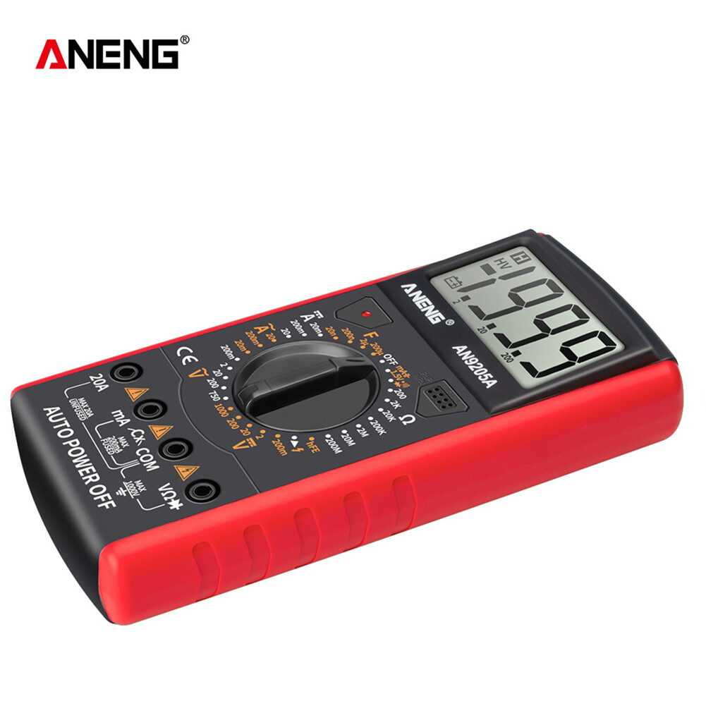 【ANENG】ANENG Đồng Hồ Vạn Năng Kỹ Thuật Số LCD AN9205, Vôn Kế, Ampe Kế Kháng Tester