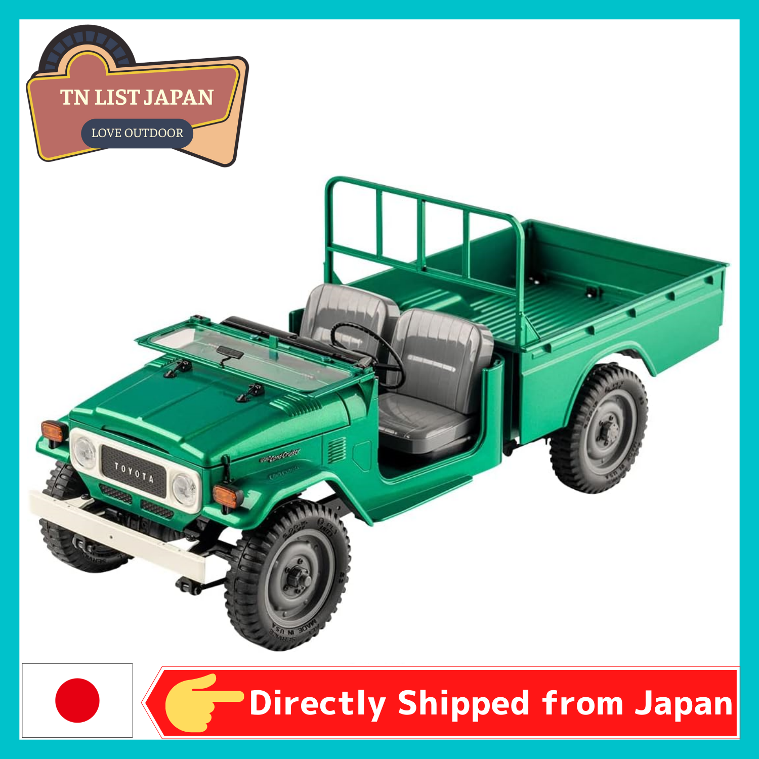 FMS Toyota FJ45 1/12 RTR 4WD Scale Trail Truck (Green)