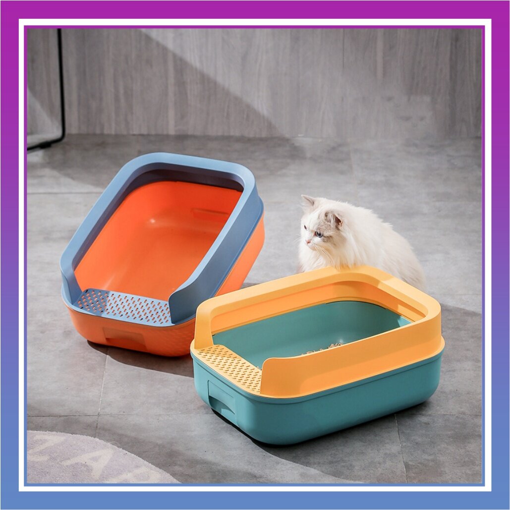 Happy Pet Cat Litter Toilet Box Bekas Pasir Kucing Cat Litter Box