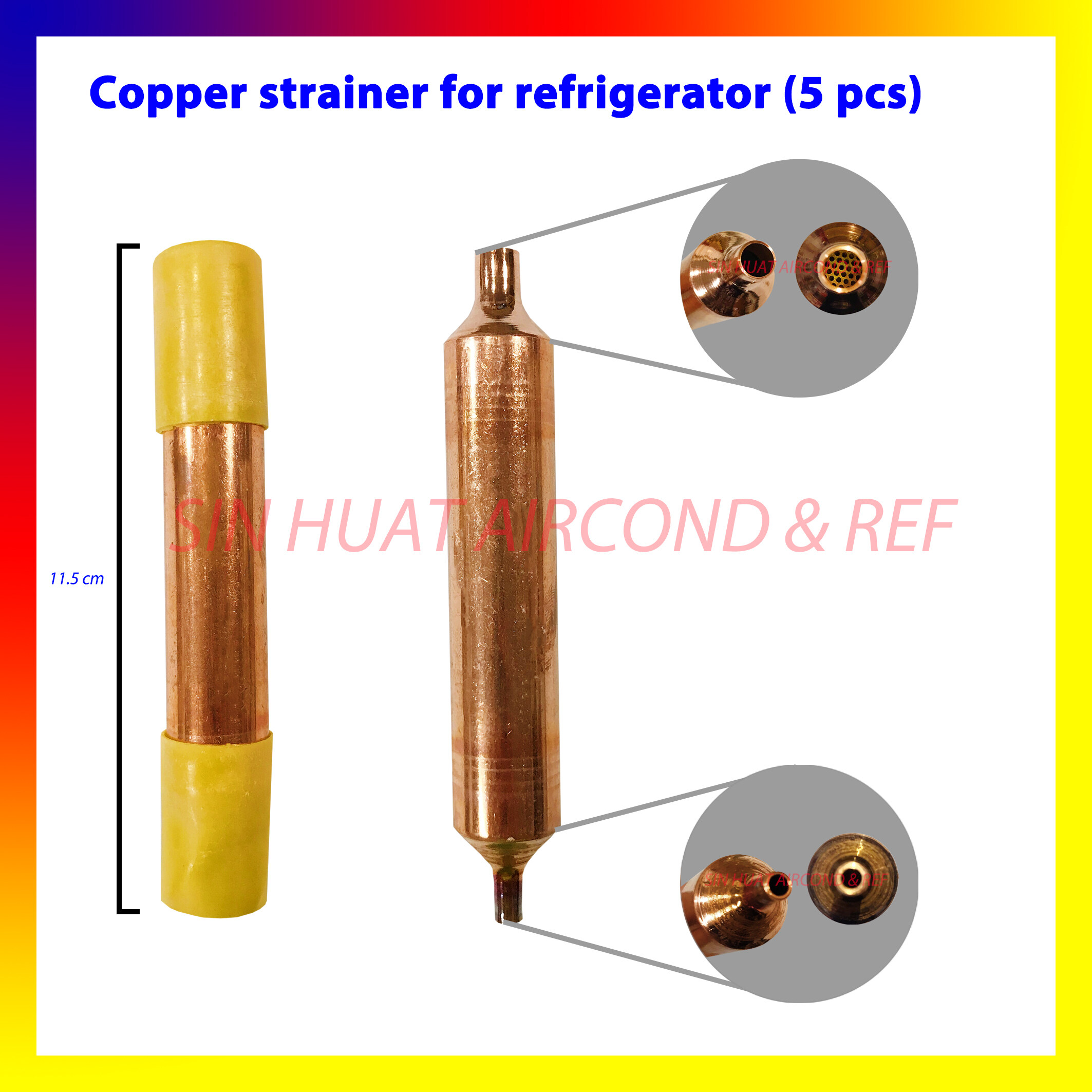 REFRIGERATOR COPPER FILTER DRIER / REFRIGERATOR COPPER STRAINER (5 pcs