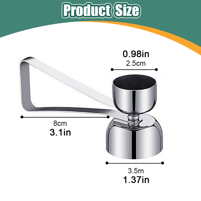 Metal Eggshell Cutter Egg Opener Shell Opener 304 Stainless Double Head Egg Topper Shell Opener Boiled Raw Egg Creative Kitchen Tool