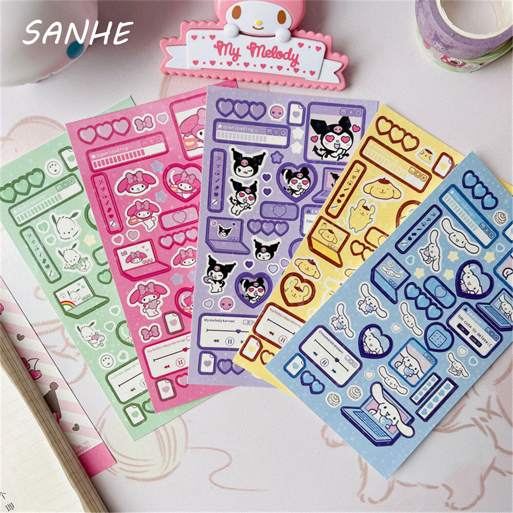 sanhe Glitter Stickers Decorate Notebook Accessories Phone Case Stickers