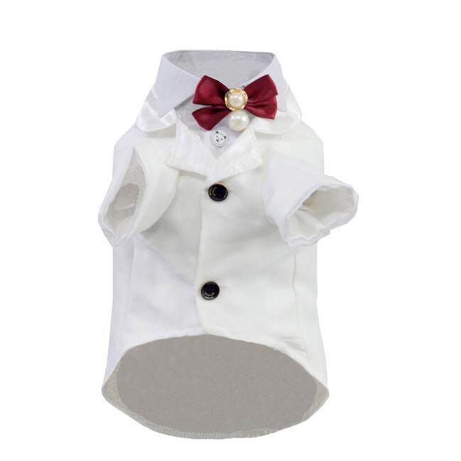 cute Tuxedo Style Pet Dogs Suit Coat Free Ship Small Puppy Dogs Clothes Wh/l By Sweet House Shop.