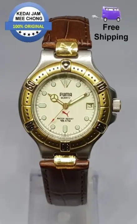 puma leather watch