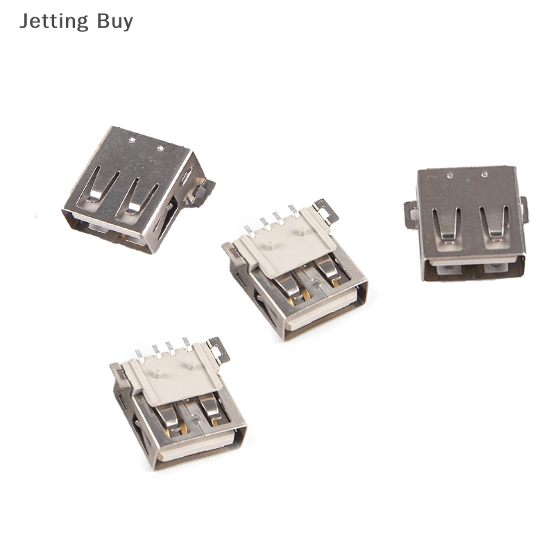 Flash sale 10pcs usb2.0 type a standard port female solder jacks connector pcb socket usb-a type smt 4pin
