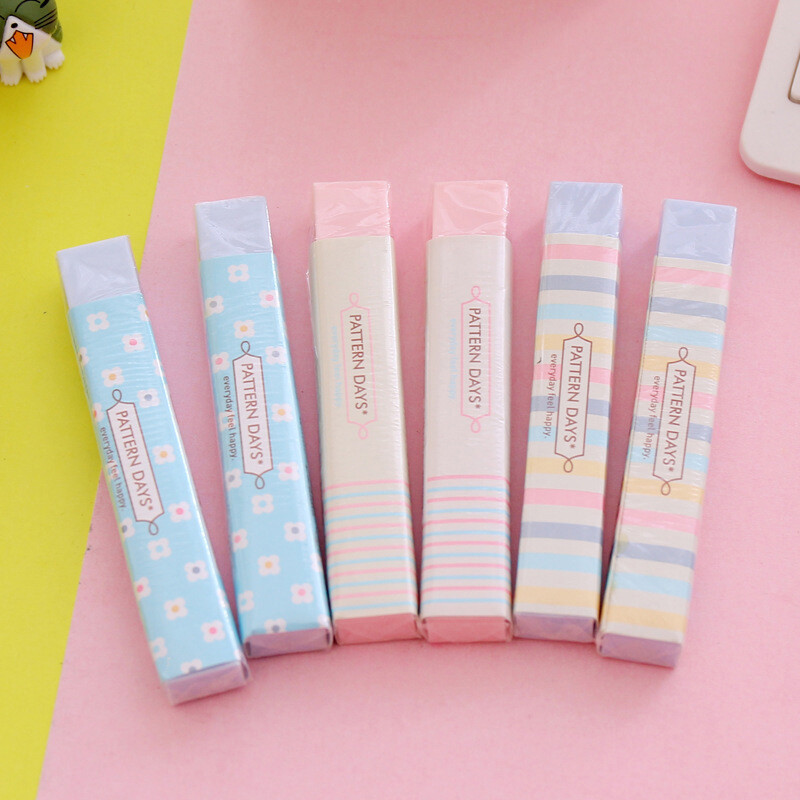 1Pcs Rainbow Control Strip Rubber Kawaii Stationery Eraser For Kids Novelty Cute Eraser Writing Drawing Erasers School Office Supplies
Stationery Color Eraser