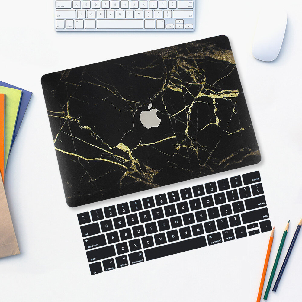 Woldone Matte Cream case for Macbook Pro 2020 13 inch case A2289 A2251 Retina 13 Protect cover sleeve Touch Bar & ID With Free Skin Keyboard Cover Protector Film accessories