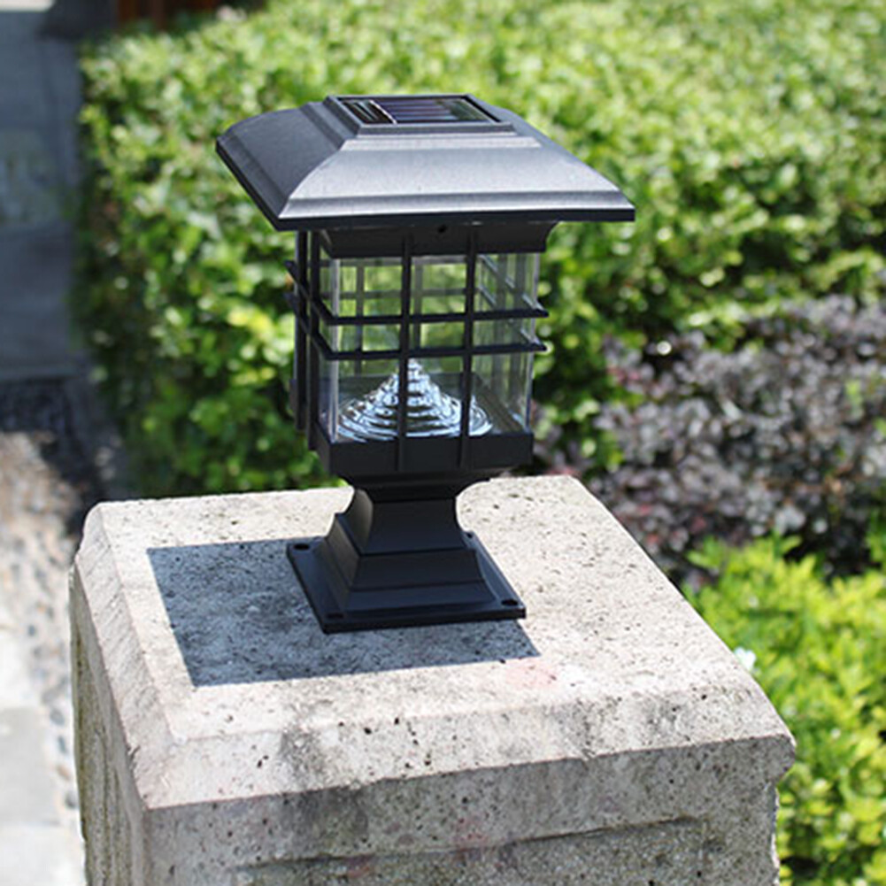 Đèn LED Chạy Bằng Năng Lượng Mặt Trời Sân Vườn Đèn Trụ Trang Trí Ngoài Trời Tự Động Bật/Tắt