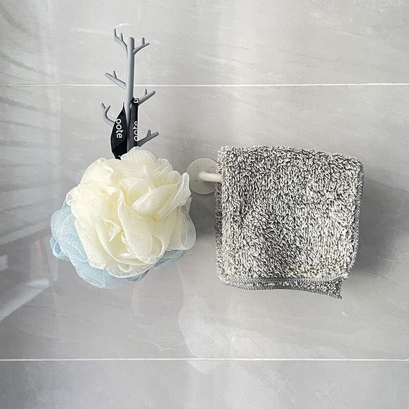 Loozykit Wall Hooks Tree Branch Hooks Non Punch Wall Hanging Hook Key Hat Hook