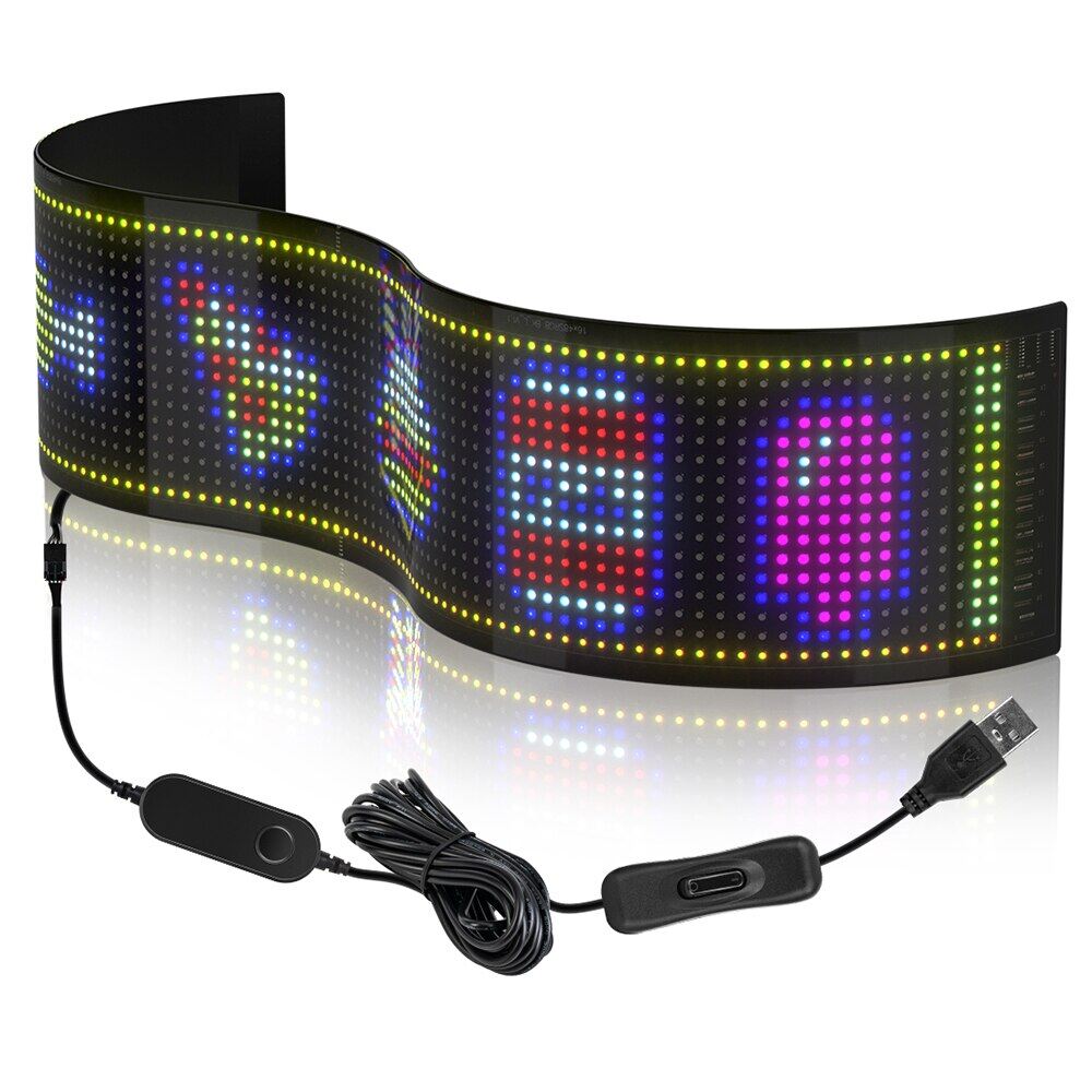 USB 5V LED Matrix Pixel Panel Bluetooth APP Flexible Addressable RGB ...