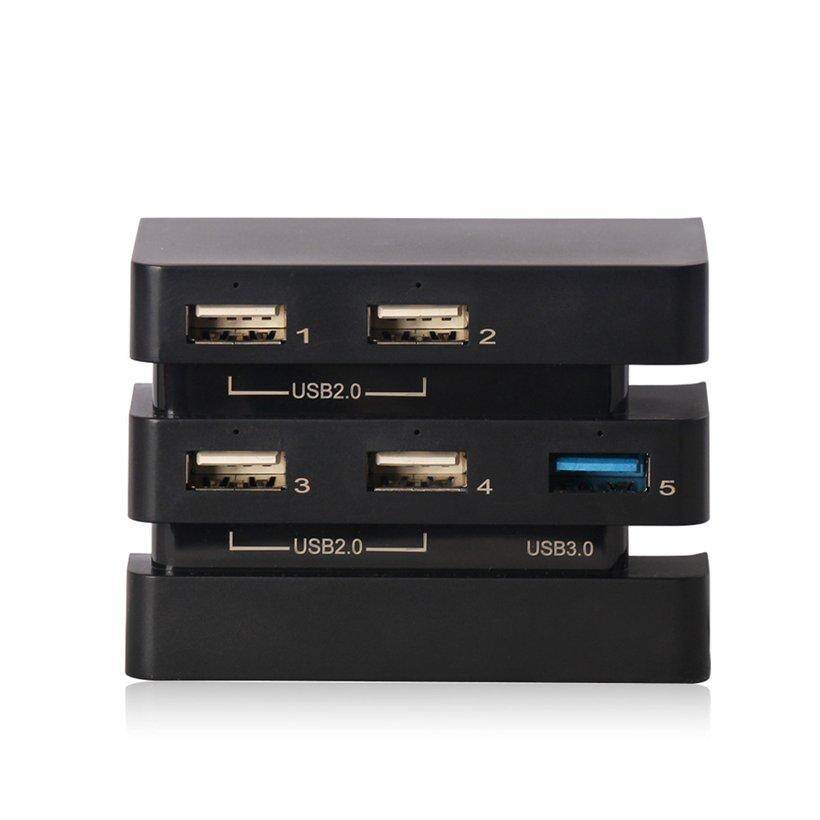 [Promo] 5 Port USB 2.0 3.0 Perpanjangan HUB Splitter Konverter Adaptor untuk PS4 Pro Konsol