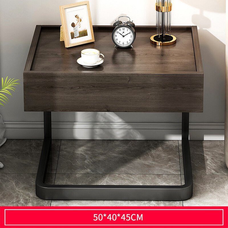 IMELON Buy 1 Get 1 Free gift free shop-wide Wooden bedside table with size 50x45x40cm simple luxury design -INTL