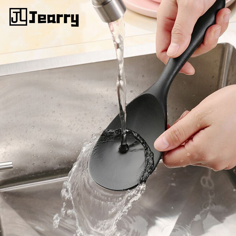 Jearry Muỗng cơm Silicone muỗng ăn Chất Lượng Cao gạo lức chảo thức ăn chịu nhiệt loại dụng cụ nhà bếp Silicone