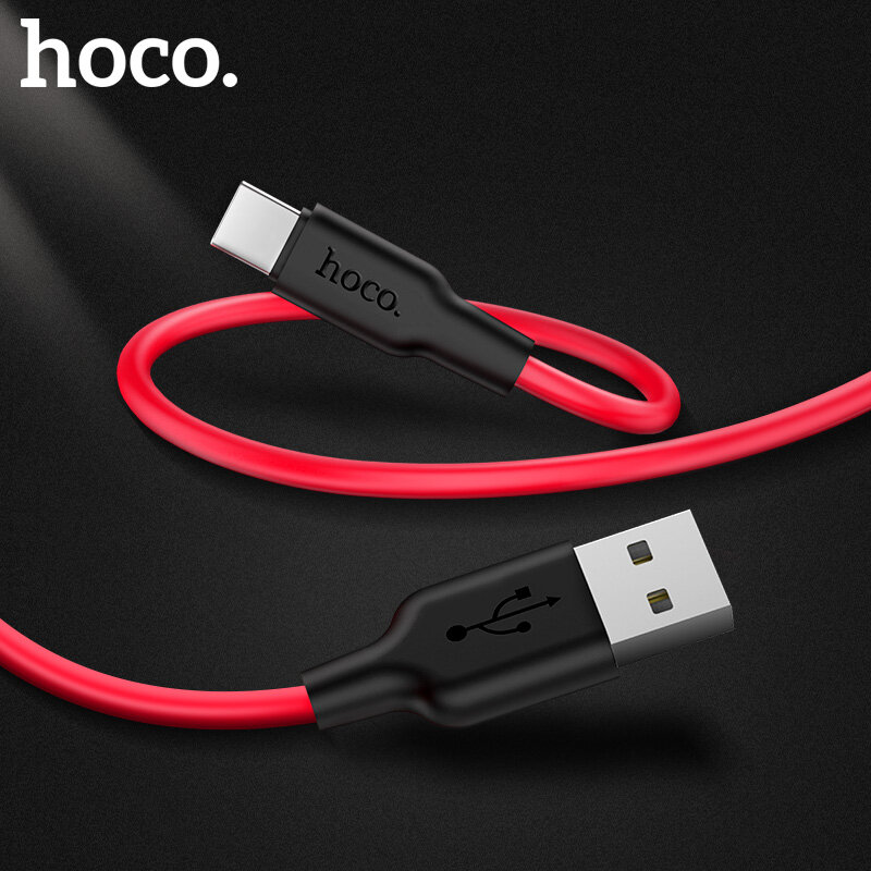 Cáp Sạc Silicon HOCO X21 Plus, Cáp Dữ Liệu Loại C Cáp Sạc Nhanh 3A Dành Cho Samsung Xiao Mi Macbook Android