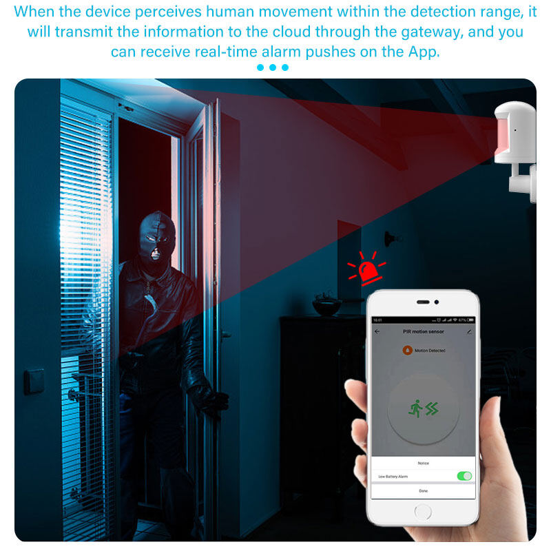 EL style Tuya ZigBee PIR Sensor With Foot Stand Motion Detect Human Body Movement Detect 1014
