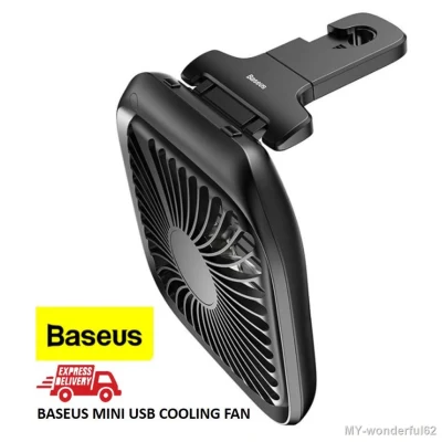 ORIGINAL BASEUS MINI USB COOLING FAN 3-speed USB silent small fan for car rear seats air conditioning