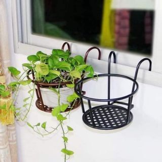 Giá inox để chậu hoa treo ban công Giỏ hoa ban công
