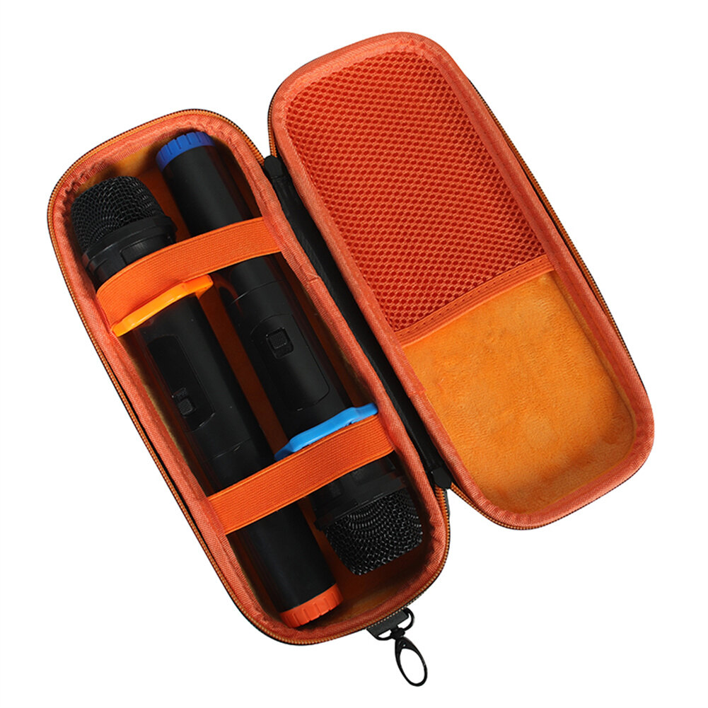 Portable Eva Wireless Microphone Storage Bag Shockproof Large-capacity Hard Case Carry Bag For Travelling Camping Business Trip