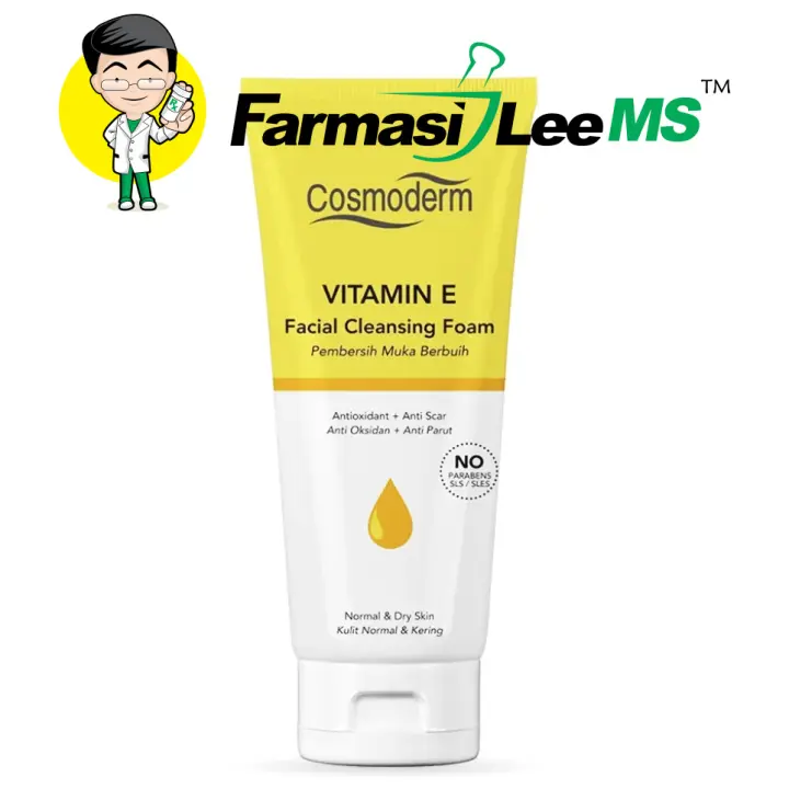 cosmoderm vitamin e facial cleansing foam