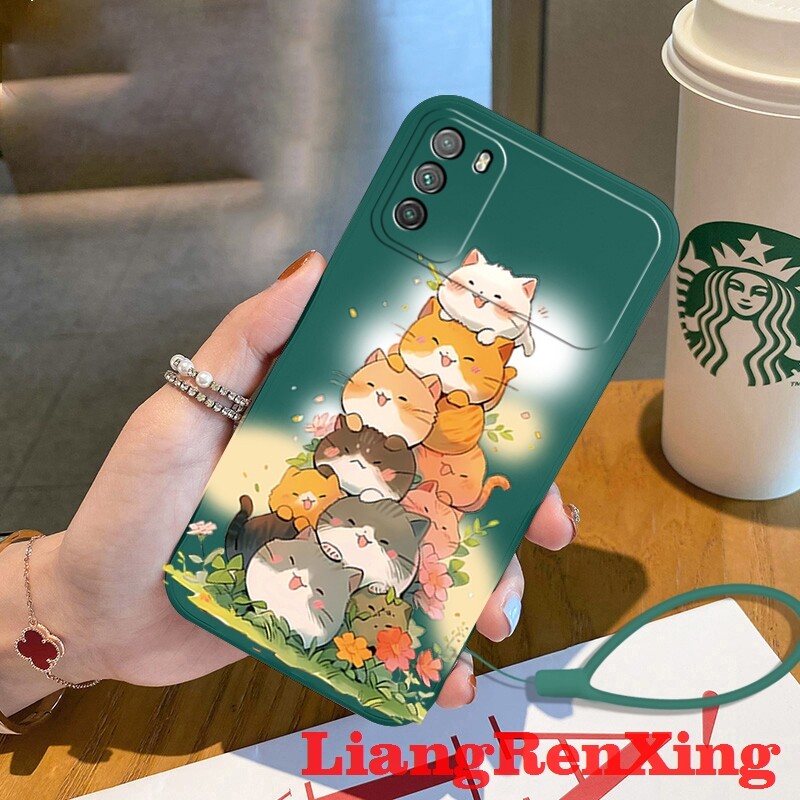 Casing xiaomi poco m3 phone case Softcase Liquid Silicone Protector Smooth shockproof Bumper Cover new design YTDMM01
