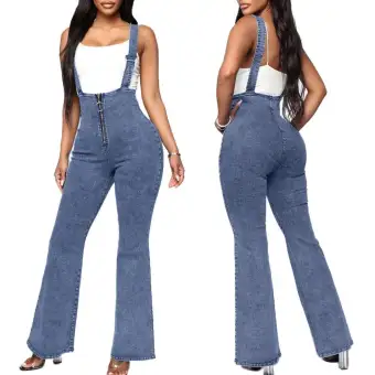 jean romper pants