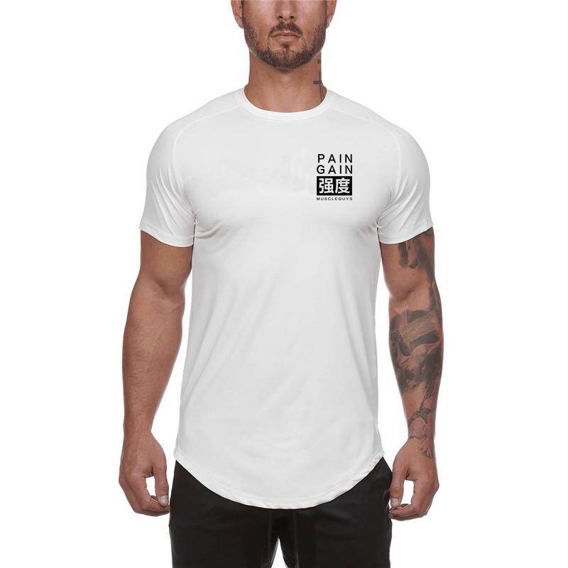 Mens Wear Gym Slim Fitness Graphic 