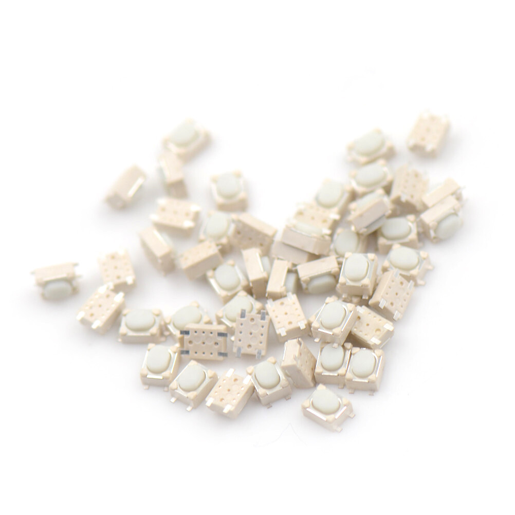FUYU 50 cái công tắc nút nhấn xúc giác 32.5mm công tắc tact công tắc Micro 4 chân SMD