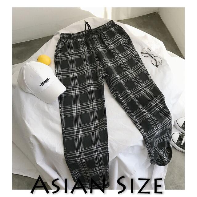 plaid pants mens plus size
