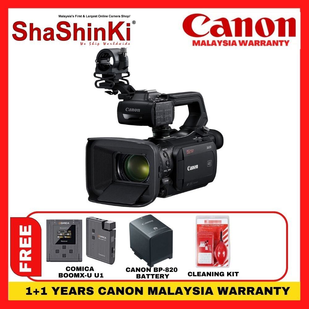 Canon XA50 UHD 4K30 Camcorder With Dual Pixel Autofocus Free Comica 