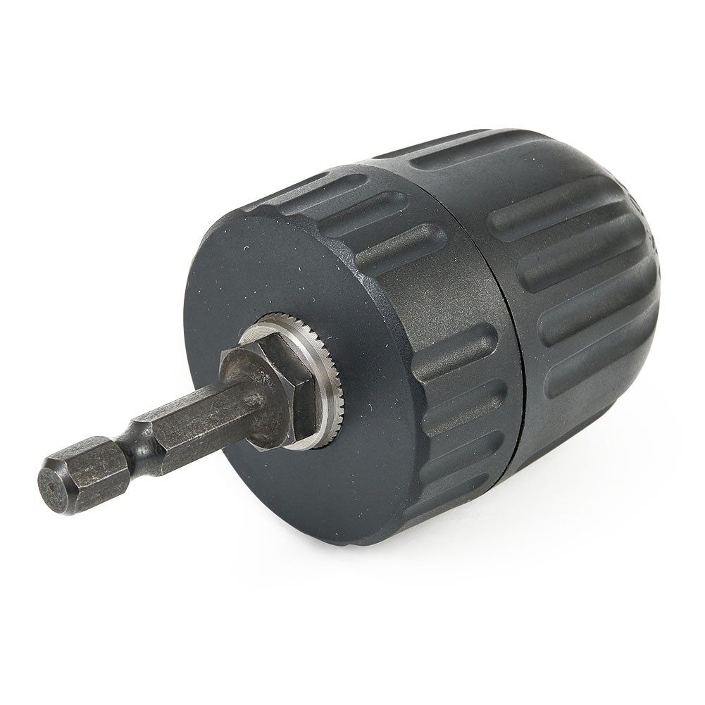 Keyless Drill Bit Chuck Quick Change Hex Shank Driver For Impact Wrench Socket Adaptor Converter
