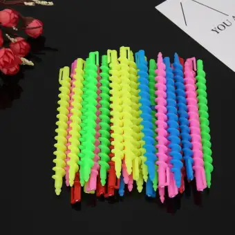 35pcs Hair Perm Rods Plastic Long Spiral Hair Perm Rod
