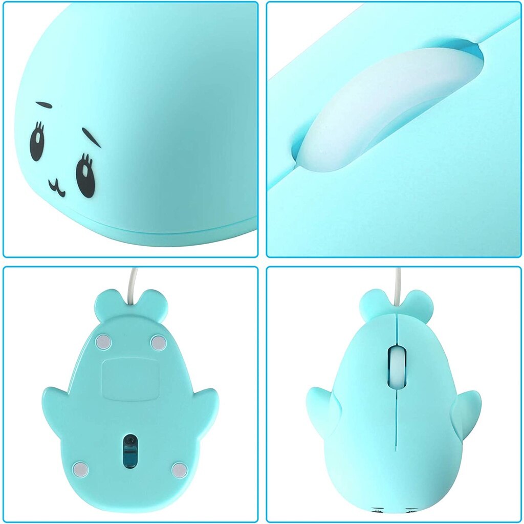Wired Mouse Cute Animal Dolphin Shape USB Wired Mouse Optical Mice For Desktop PC Laptop Computer