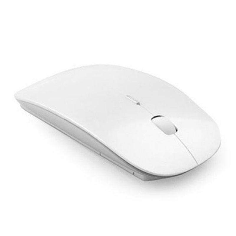 Slim 2.4 GHz Optical Wireless Mouse + Receiver For Laptop PC Mac White