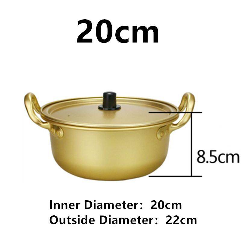 Konco Ramen Noodles Pot Korean Style Aluminum Soup Pot With Oxidized Coating Noodles Mike Egg Soup Cooking кастрюли Kitchen Cookware
