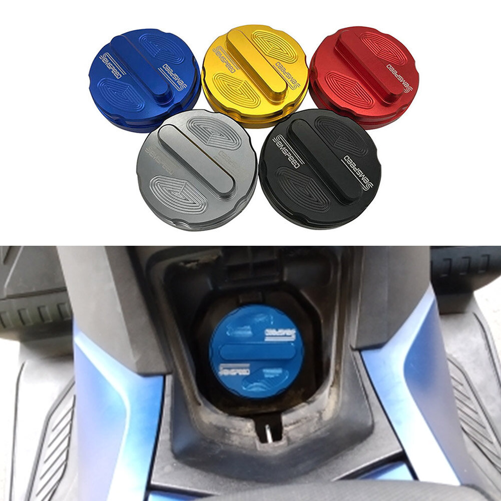 SEMSPEED For Yamaha NVX Aerox 155 150 125 2015-2024 Motorcycle Gasoline Diesel Fuel Oil Filler Tank Cap Cover Trim