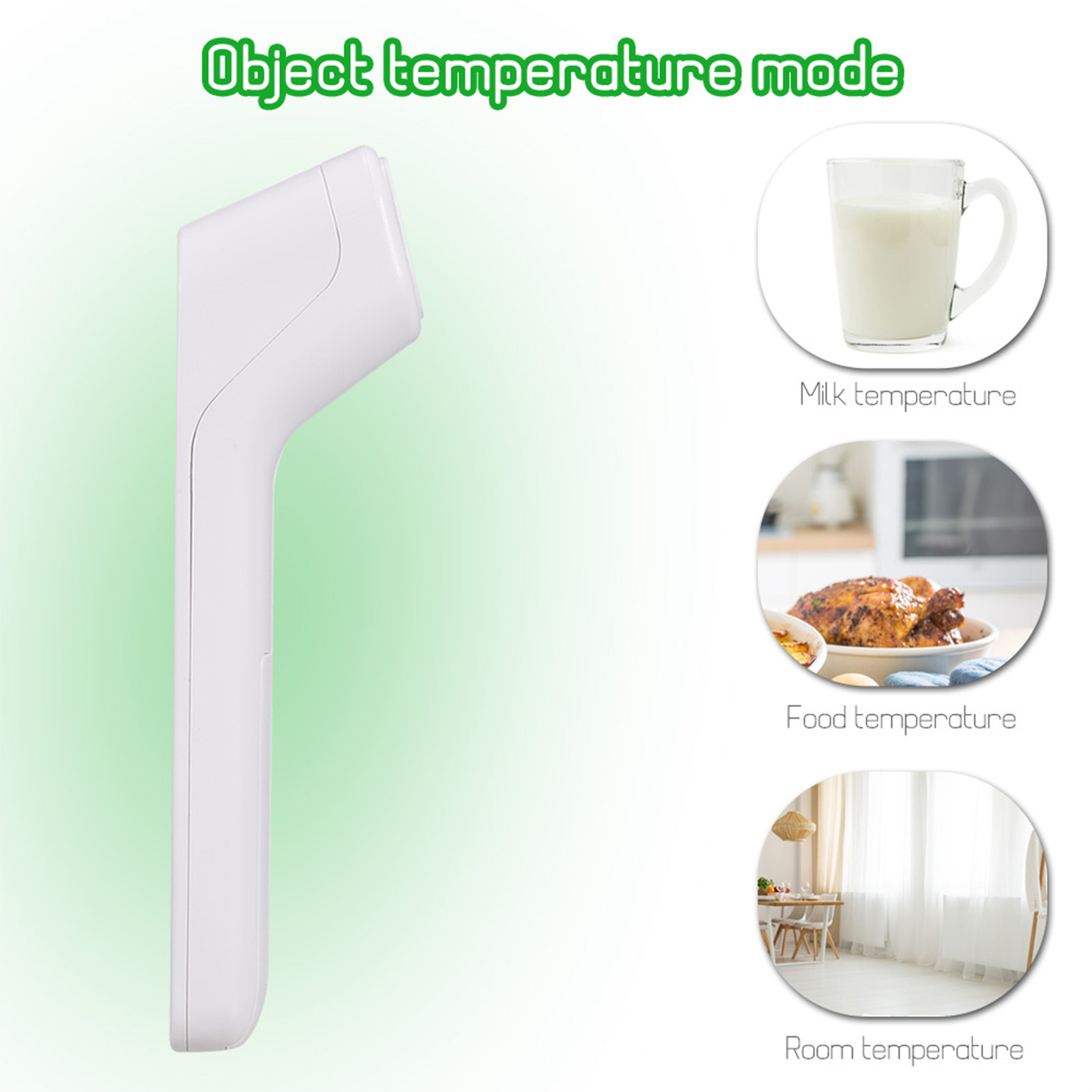 Nhiệt kế hồng ngoại màn hình kỹ thuật số LCD thiết kế nhẹ và di động dễ dàng mang theo - INTL