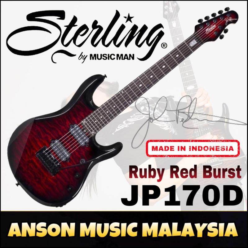 Sterling by Music Man JP170D John Petrucci Signature 7-String Electric Guitar, Ruby Red Burst(RRB) Malaysia