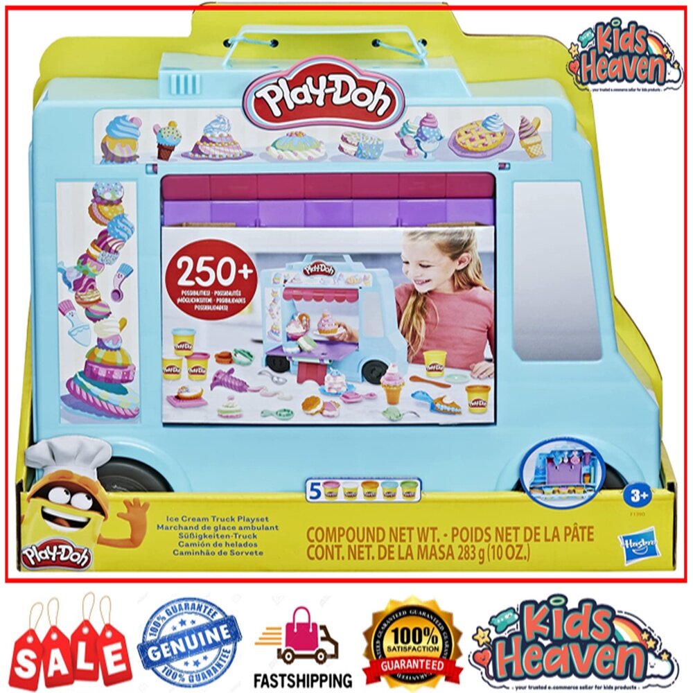 Play-Doh Ice Cream Truck Playset (100.0% Original) | Lazada