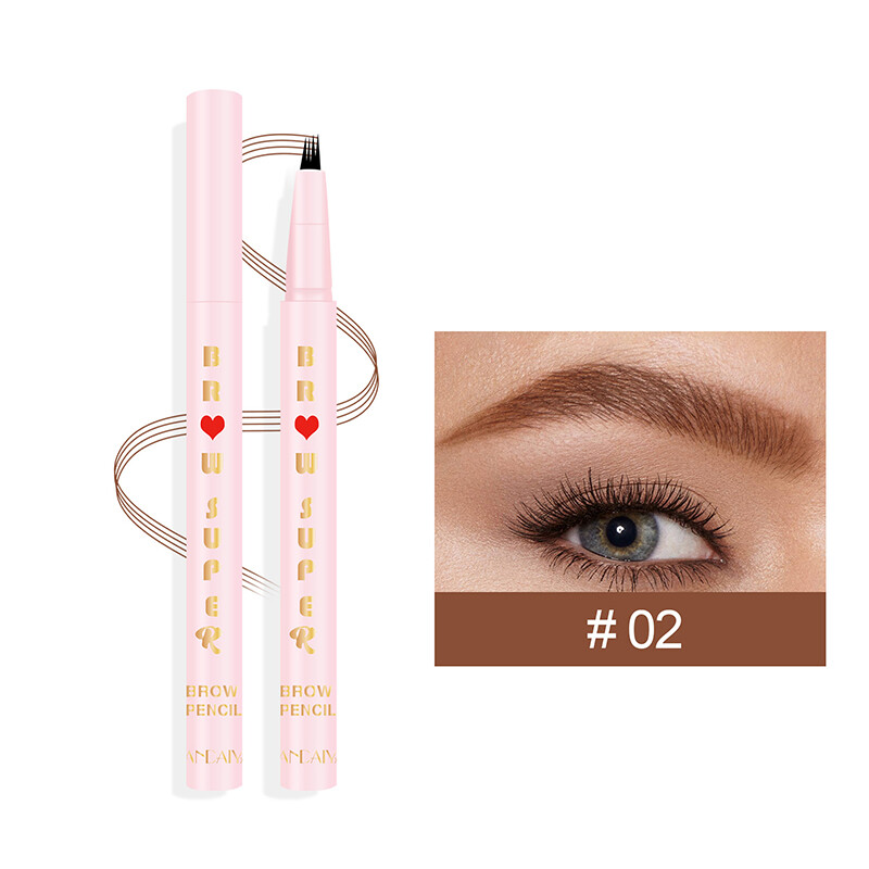 Liquid Eyebrow Pencil 4 Forked Natural Eyebrow Long Lasting Waterproof Eyebrow Pencil